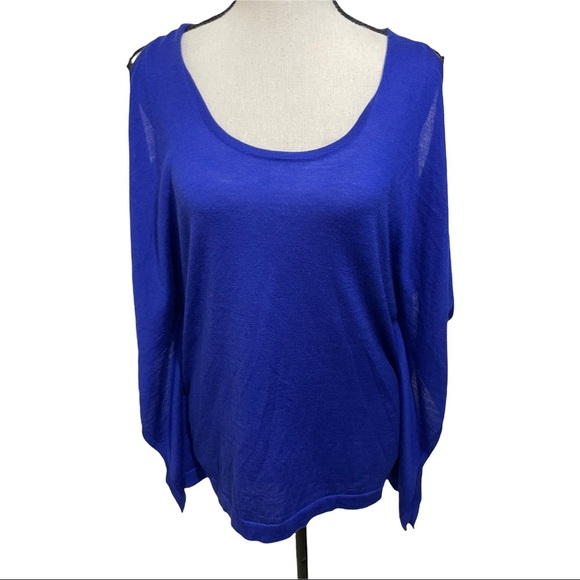 Autum cashmere cold shoulder oversized sweater shirt sleeve size XSmall.… - Picture 12 of 12